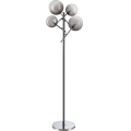 Ideal Lux - LED Grīdas stāvlampa EQUINOXE 4xG4/2W/230V spīdīgi hromēts/dūmakains